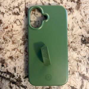 Olive green Loopy case for iPhone 17 for righty